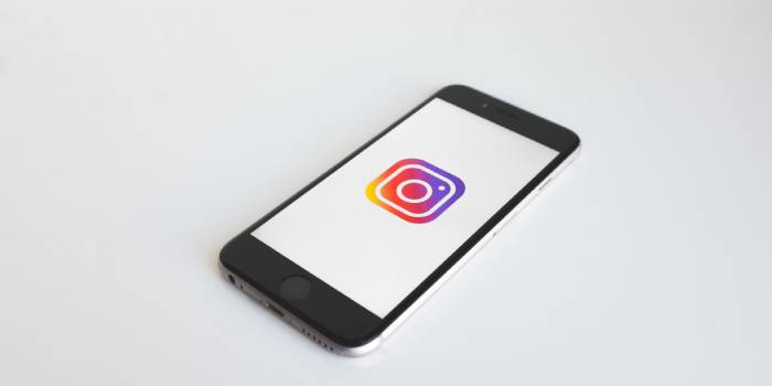schermata accesso ad instagram con logo