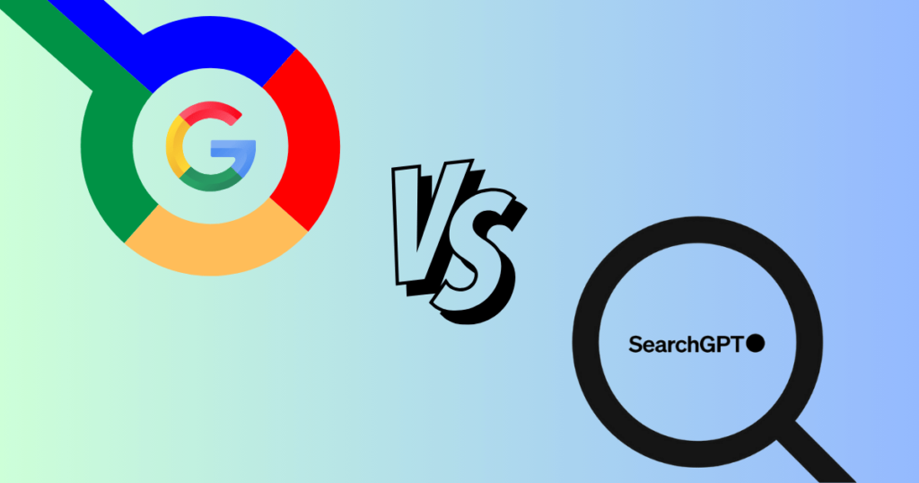 logo Google vs searchgpt